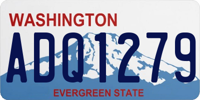 WA license plate ADQ1279