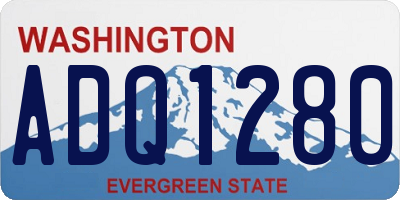 WA license plate ADQ1280