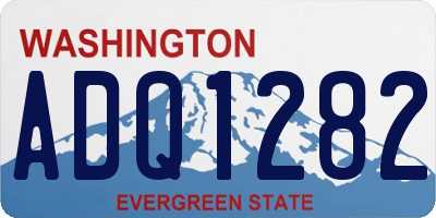 WA license plate ADQ1282