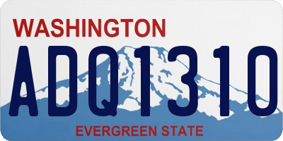 WA license plate ADQ1310