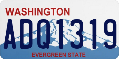 WA license plate ADQ1319