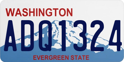 WA license plate ADQ1324