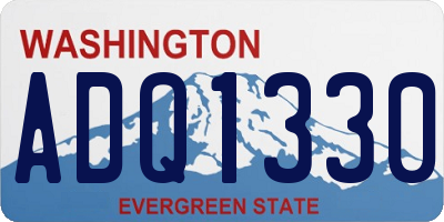 WA license plate ADQ1330