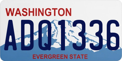 WA license plate ADQ1336