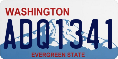WA license plate ADQ1341