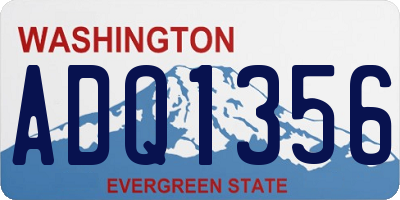 WA license plate ADQ1356