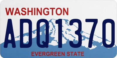 WA license plate ADQ1370