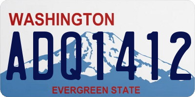 WA license plate ADQ1412