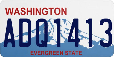 WA license plate ADQ1413