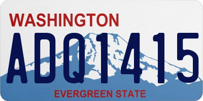 WA license plate ADQ1415