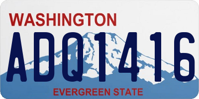 WA license plate ADQ1416