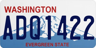 WA license plate ADQ1422