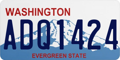 WA license plate ADQ1424