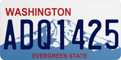 WA license plate ADQ1425