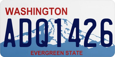 WA license plate ADQ1426