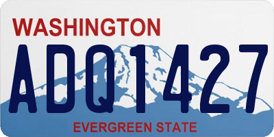 WA license plate ADQ1427