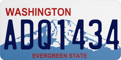 WA license plate ADQ1434