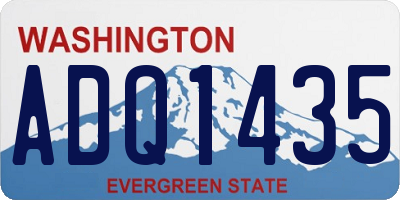 WA license plate ADQ1435