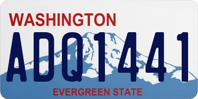 WA license plate ADQ1441