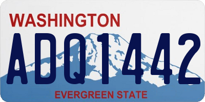 WA license plate ADQ1442