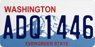 WA license plate ADQ1446