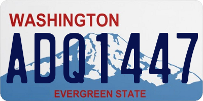 WA license plate ADQ1447