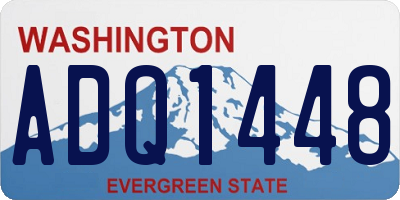 WA license plate ADQ1448