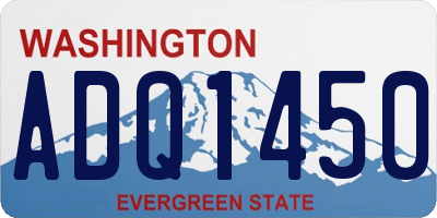 WA license plate ADQ1450