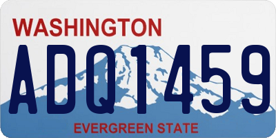 WA license plate ADQ1459