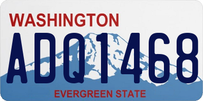 WA license plate ADQ1468