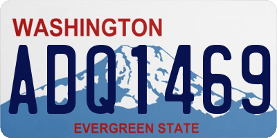 WA license plate ADQ1469