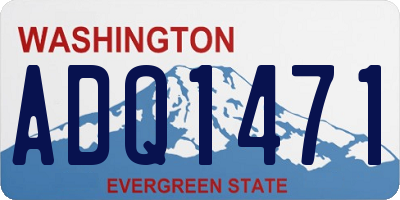 WA license plate ADQ1471