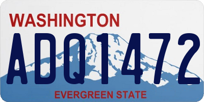WA license plate ADQ1472