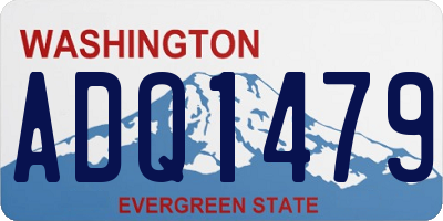 WA license plate ADQ1479