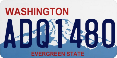 WA license plate ADQ1480