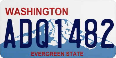 WA license plate ADQ1482