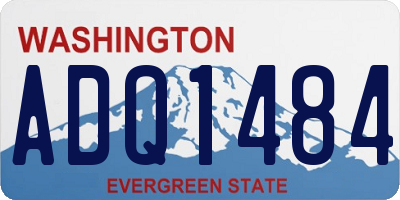 WA license plate ADQ1484