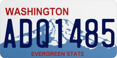 WA license plate ADQ1485