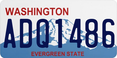 WA license plate ADQ1486