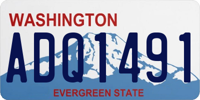 WA license plate ADQ1491