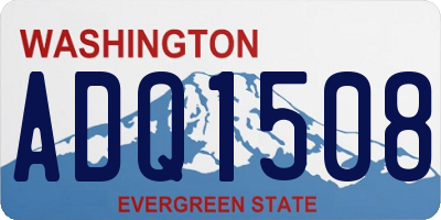 WA license plate ADQ1508
