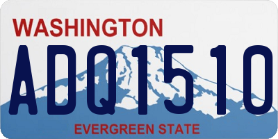 WA license plate ADQ1510