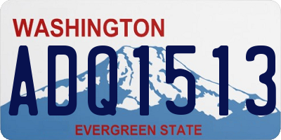 WA license plate ADQ1513