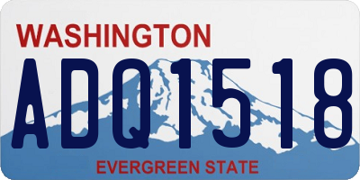 WA license plate ADQ1518