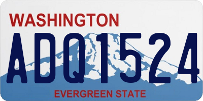WA license plate ADQ1524
