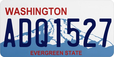 WA license plate ADQ1527
