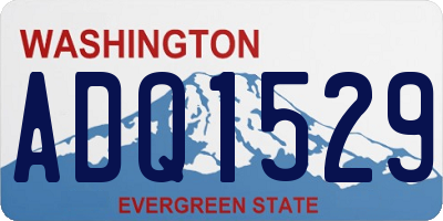 WA license plate ADQ1529
