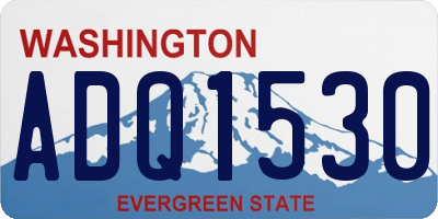 WA license plate ADQ1530