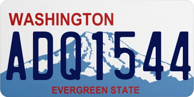 WA license plate ADQ1544