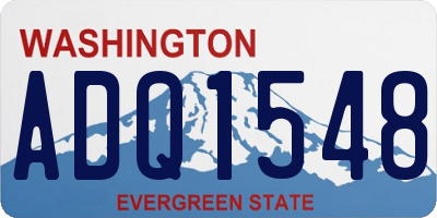 WA license plate ADQ1548